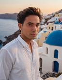 Casual Young Man in Santorini 2