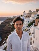 Casual Young Man in Santorini 1