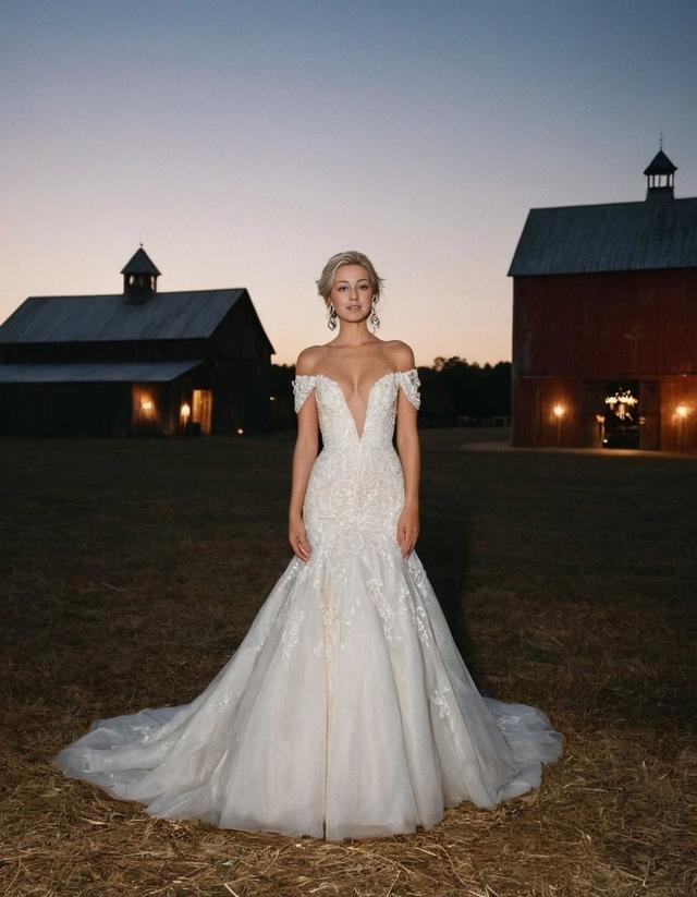 Wedding Bride Blonde Barn 2