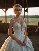 Wedding Bride Blonde Barn 1